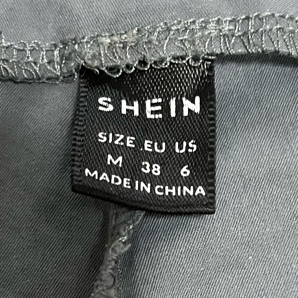 SHEIN Gray Cargo Pants Women’s Size M Utility Straight Leg - Picture 3 of 11